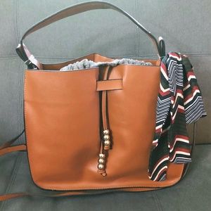 Zara TRF Brown Faux Leather Shoulder/Handbag